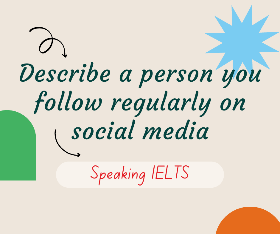 Describe a person you follow regularly on social media