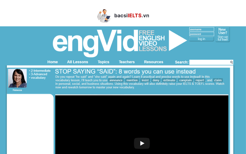 engVid - Trang web học tiếng Anh IELTS