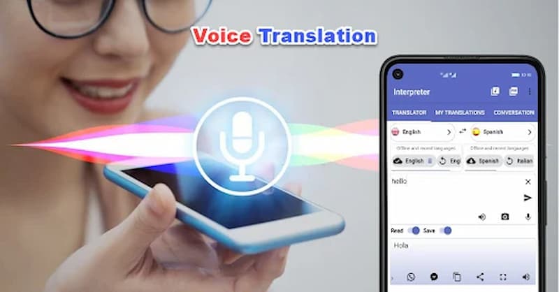 Translate voice