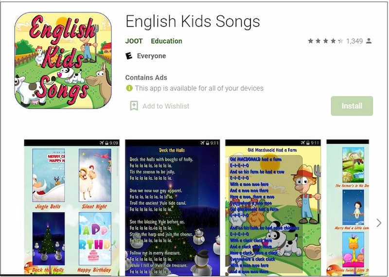English Kids Songs