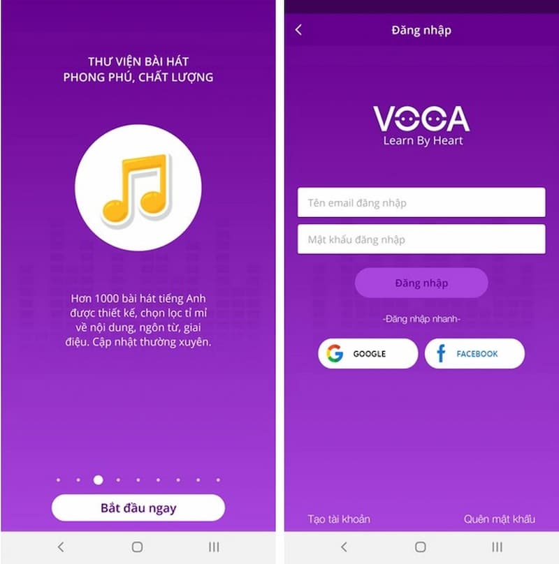 Ứng dụng học tiếng Anh qua bài hát trên Iphone Voca Music